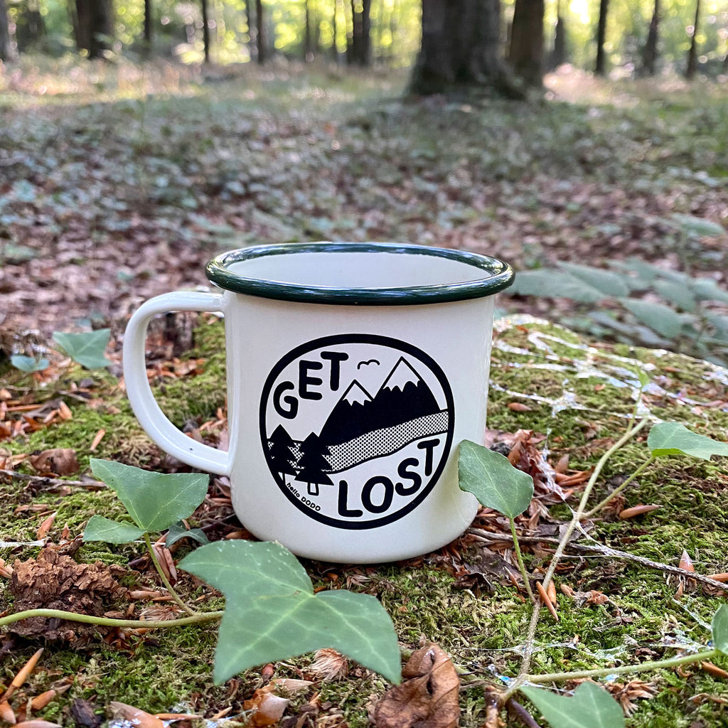 Get Lost Enamel Mug