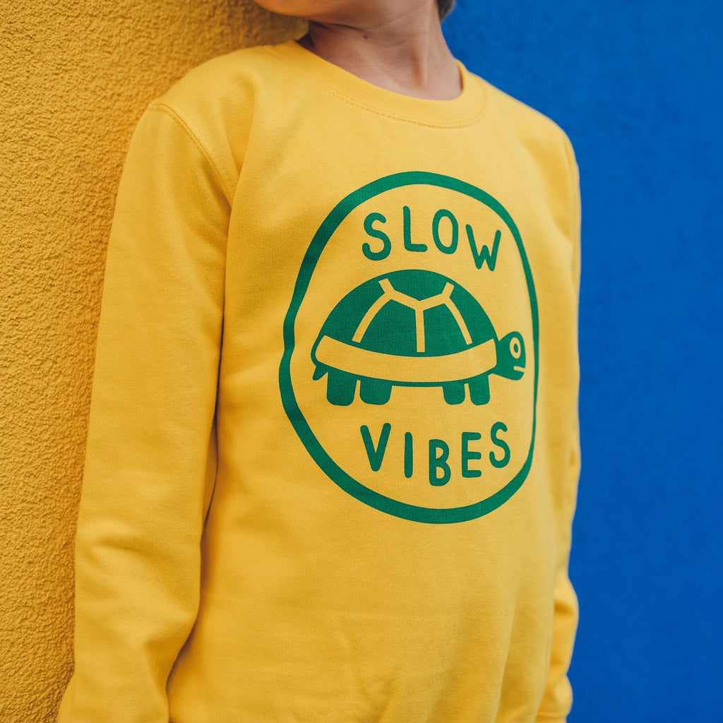 Slow Vibes Tortoise Kids Sweatshirt