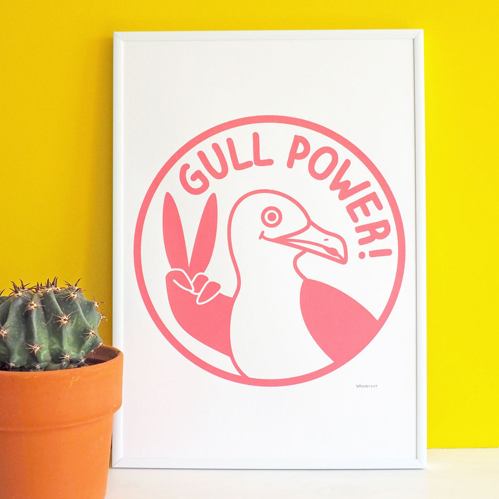 Gull Power Screenprint - hello DODO