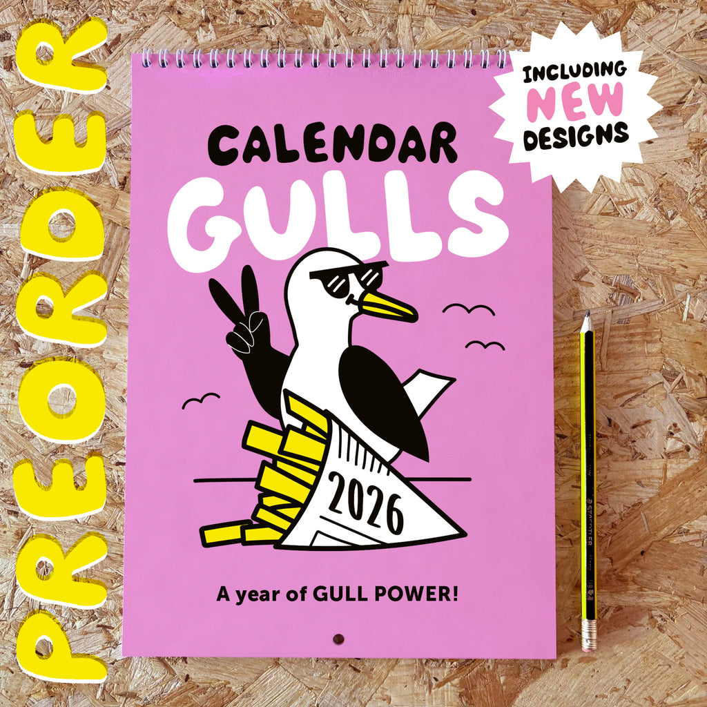 PREORDER Calendar Gulls 2026 - 12 month calendar by hello DODO