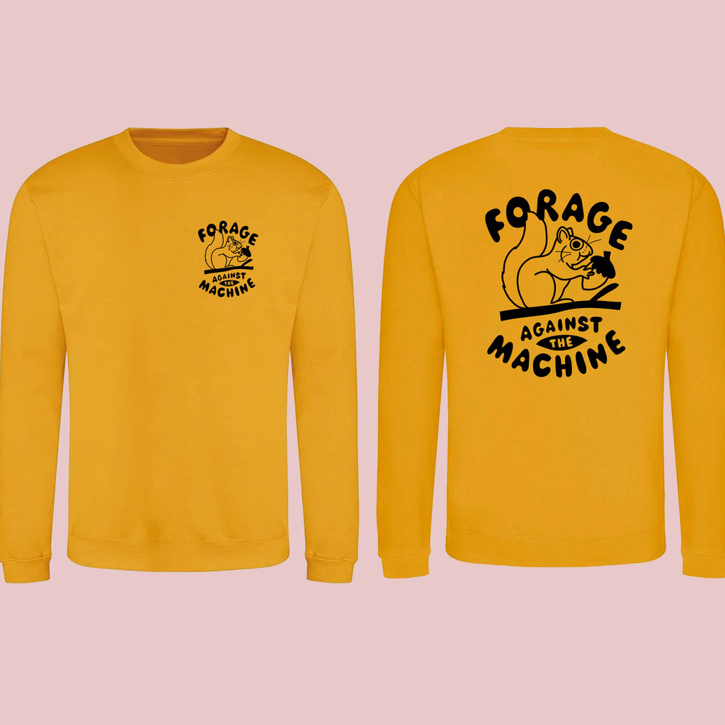 Forage Against The Machine Unisex Sweatshirt - Large Front Print