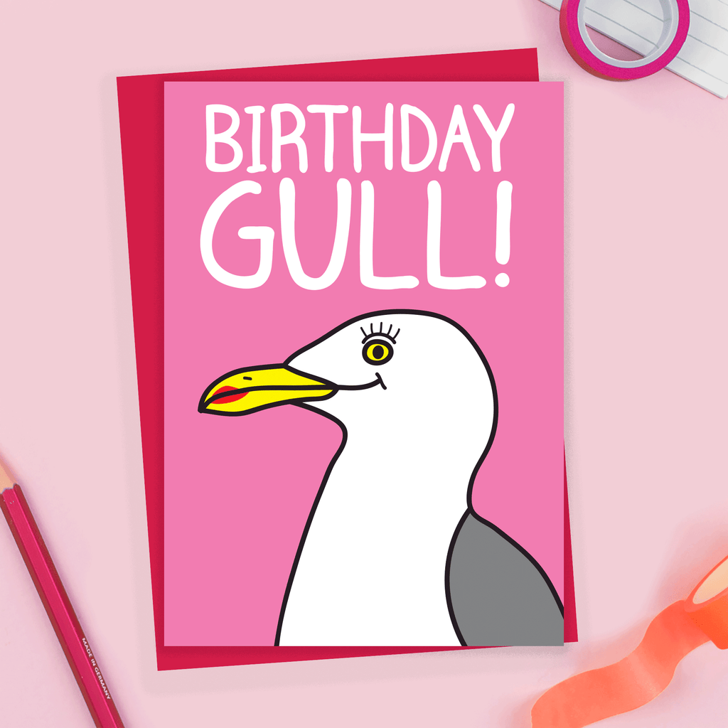 Birthday Gull - Seagull Card