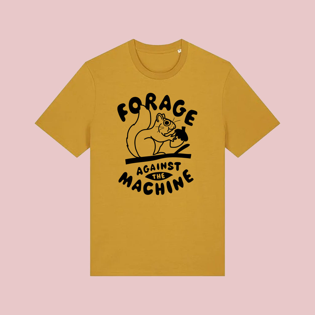 Forage Against the Machine Unisex T-shirt - Large Front Print