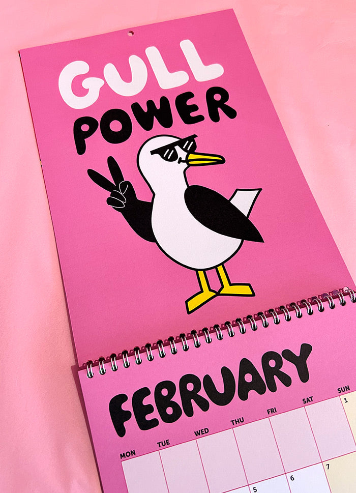 Calendar Gulls 2026 - 12 month calendar by hello DODO
