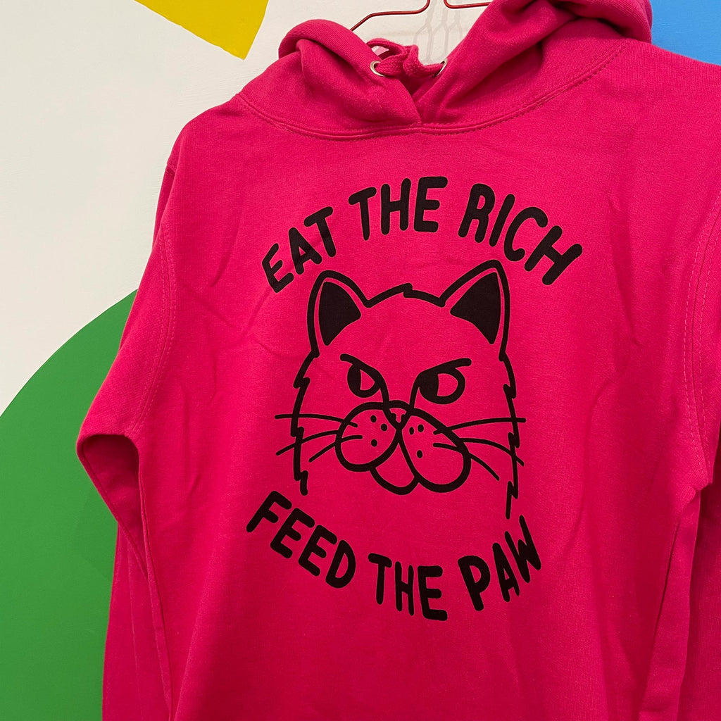 SIZE S -  FEED THE PAW - HOODIE DRESS