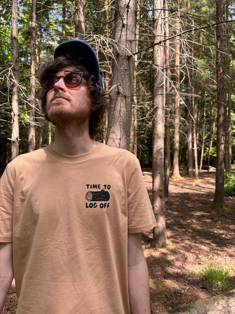 Time to Log Off Unisex T-shirt - Double Sided