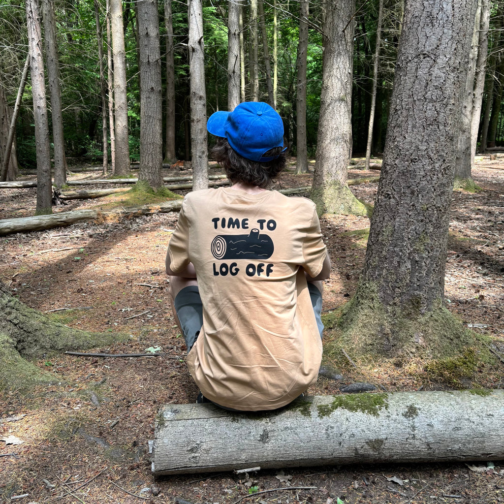 Time to Log Off Unisex T-shirt - Double Sided