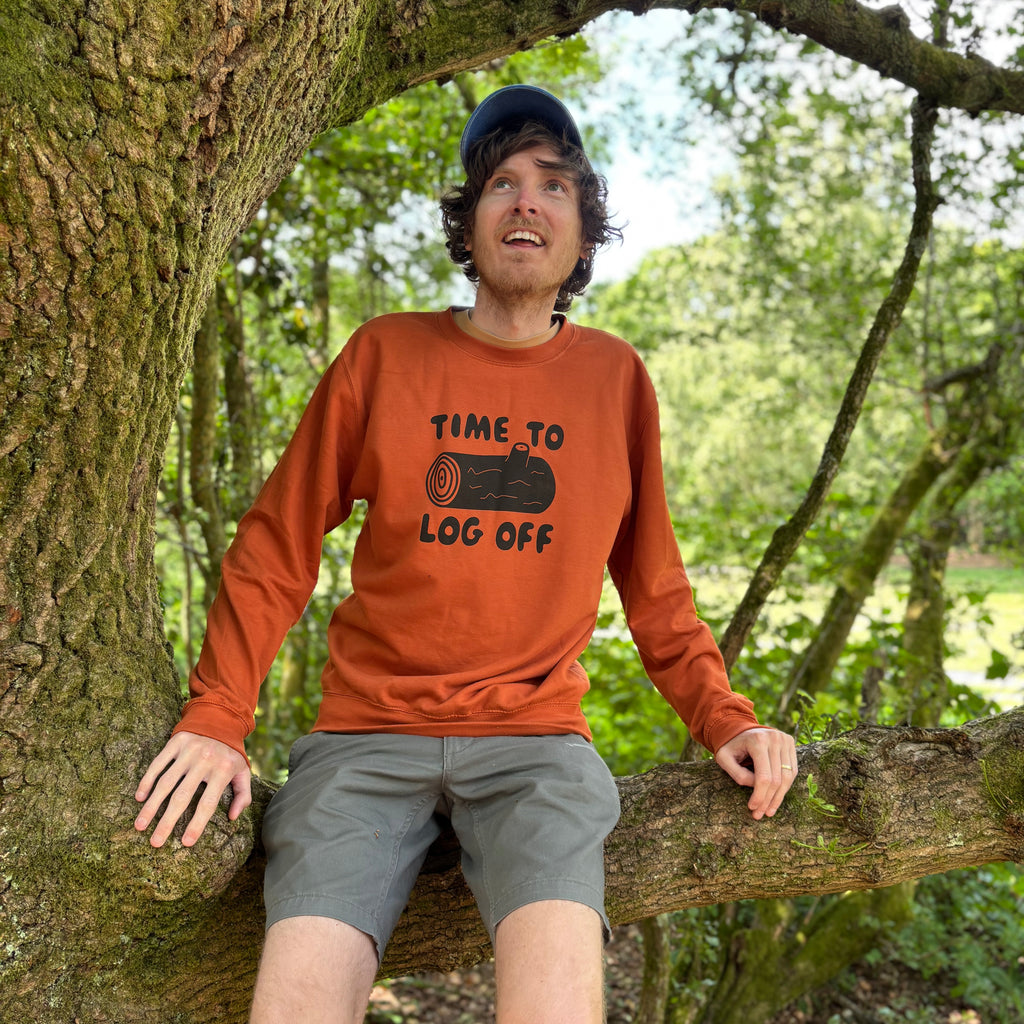 Time to Log Off Unisex Sweatshirt