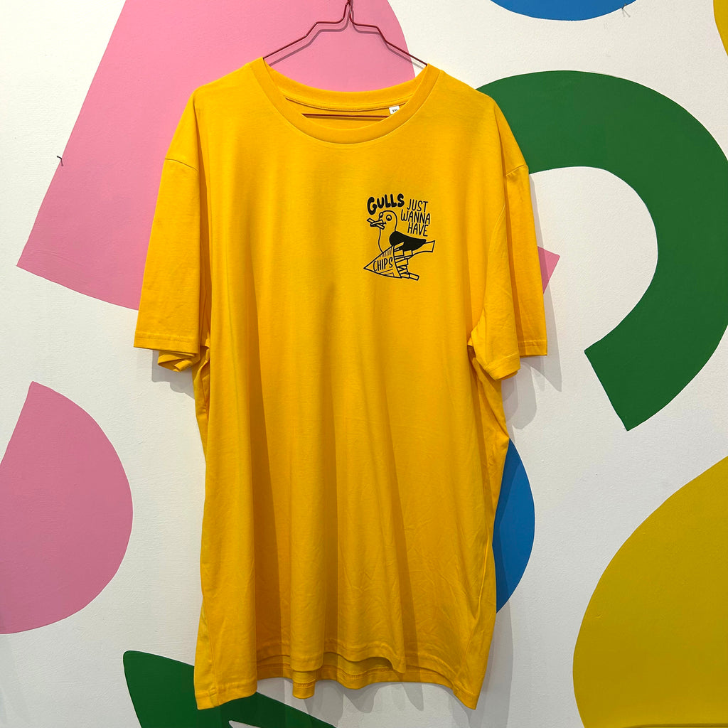 Size 3XL - GULLS JUST WANNA HAVE CHIPS T-SHIRT