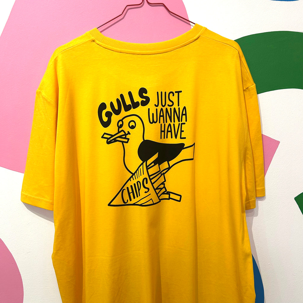 Size 3XL - GULLS JUST WANNA HAVE CHIPS T-SHIRT