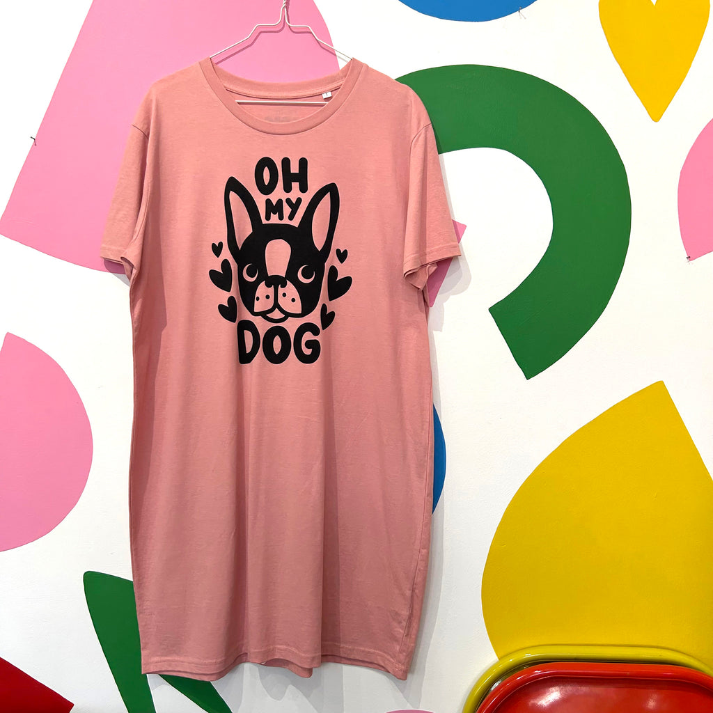 Size L - OH MY DOG T-SHIRT DRESS