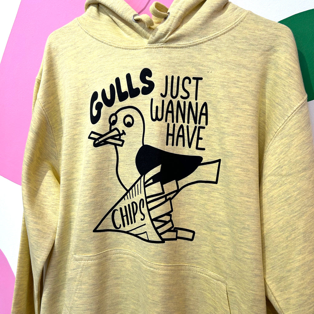 Size XL - GULLS JUST WANNA HAVE CHIPS HOODIE