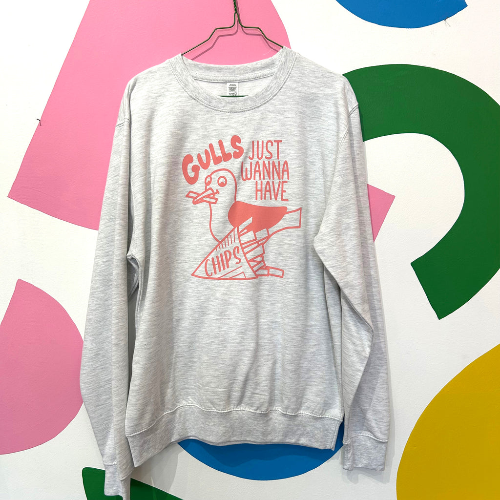 Size M - GULLS JUST WANNA HAVE CHIPS SWEATSHIRT