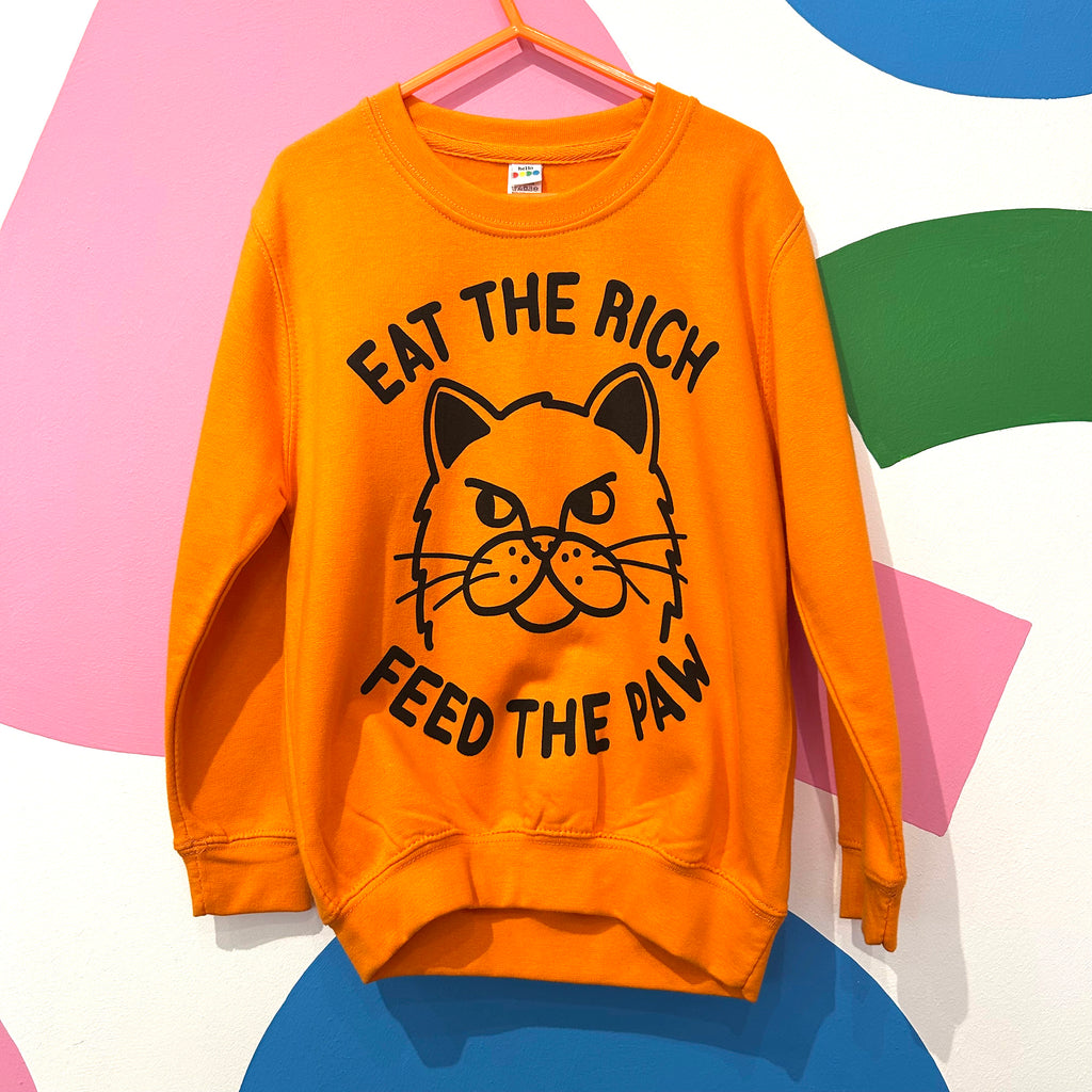 Size 5-6 Years -EAT THE RICH SWEATSHIRT