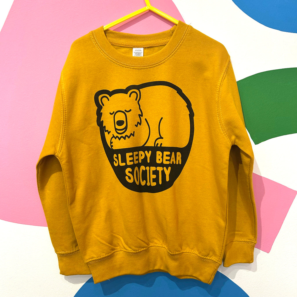 Size 5-6 Years -SLEEPY BEAR SWEATSHIRT