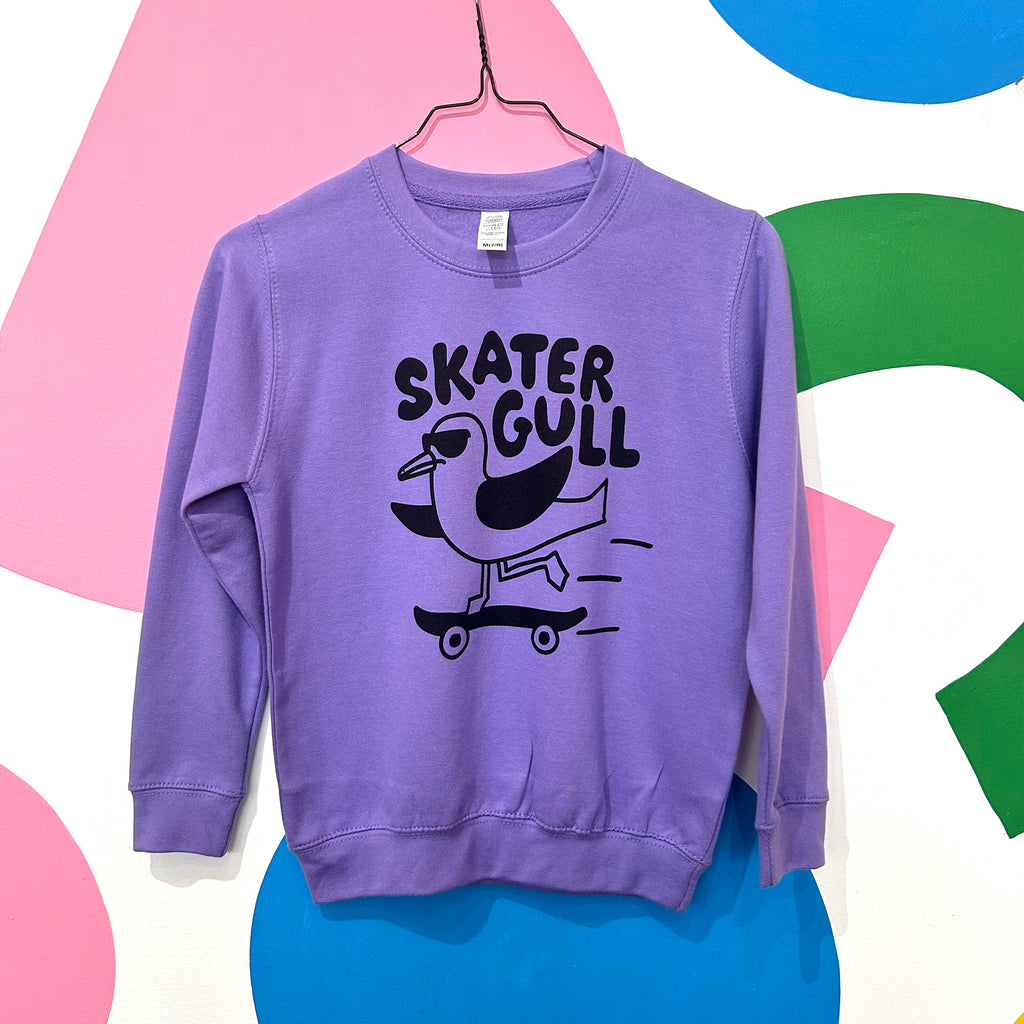 Size 7-8 Years -SKATER GULL SWEATSHIRT