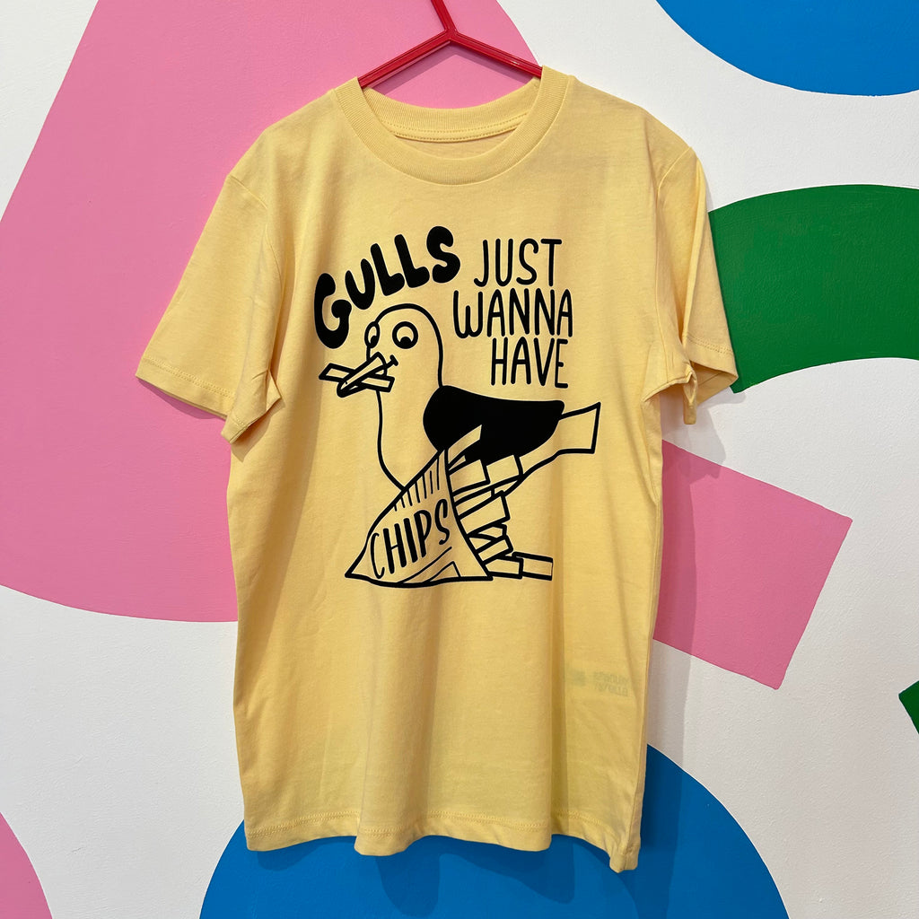 Size 9-11 Years - Gull Just Wanna Have Chips Tee