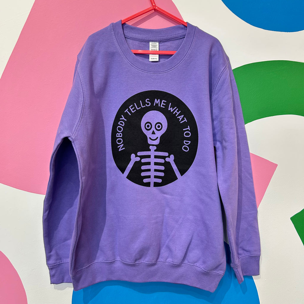 Size 9-11 Years - Nobody Tells Me What To Do Sweatshirt