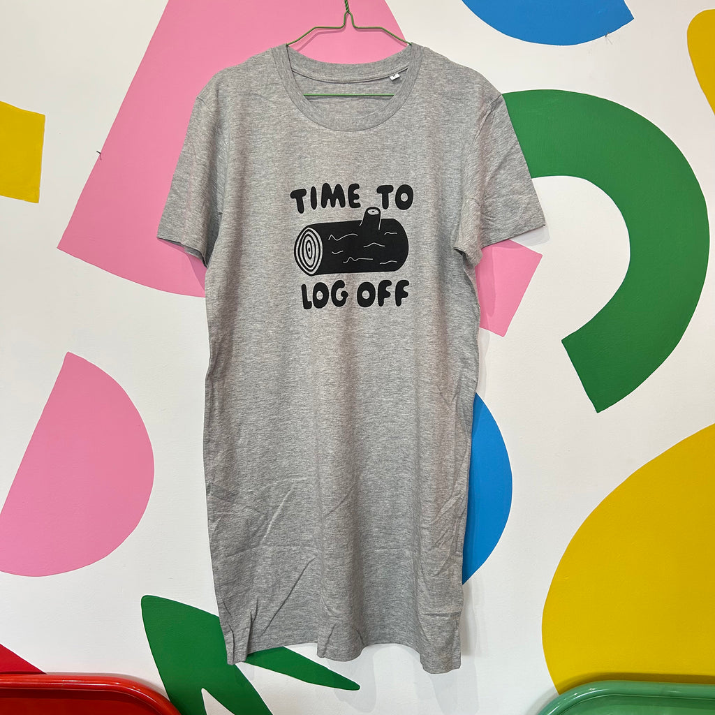 Size M - LOG OFF T-SHIRT DRESS