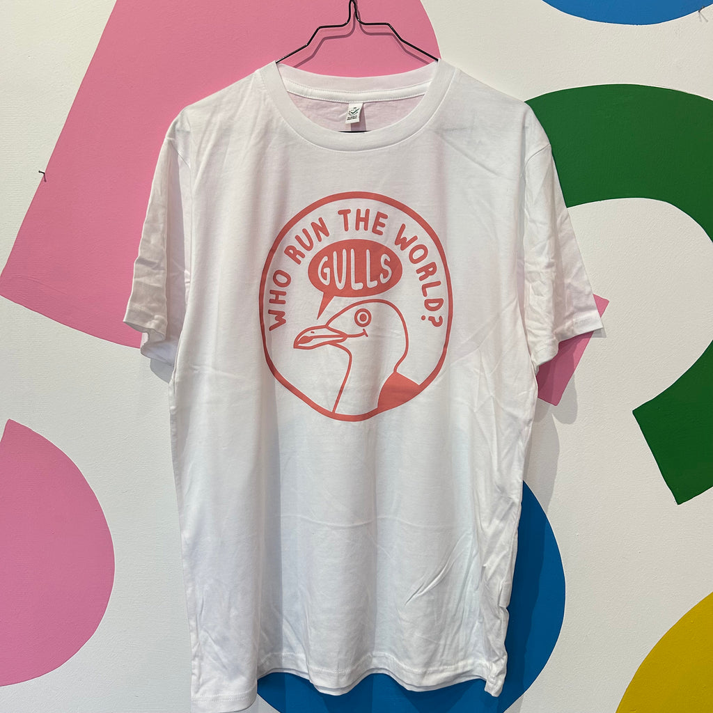 Size M - WHO RUN THE WORLD GULLS T-SHIRT