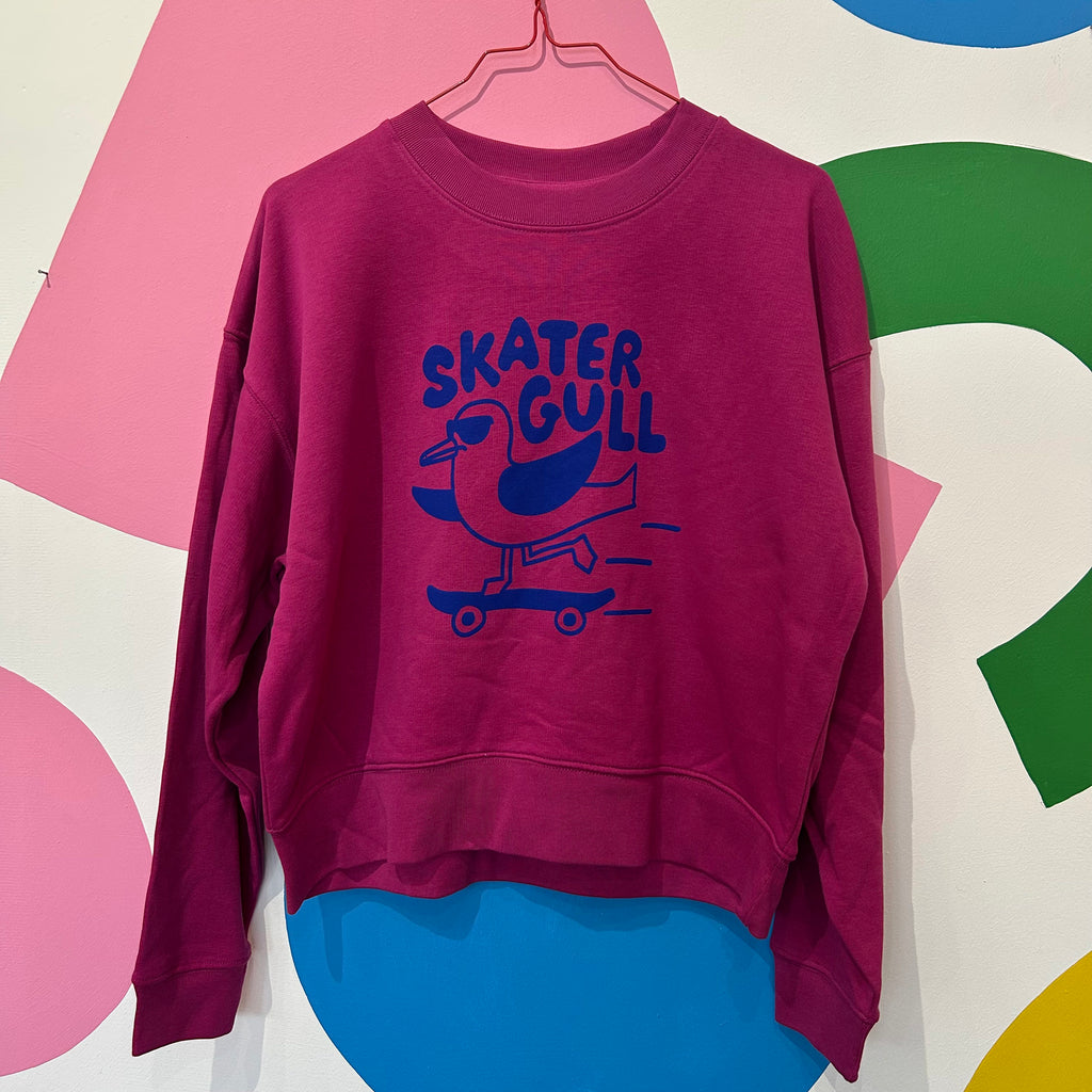 Size L - SKATER GULL BOXY SWEATSHIRT