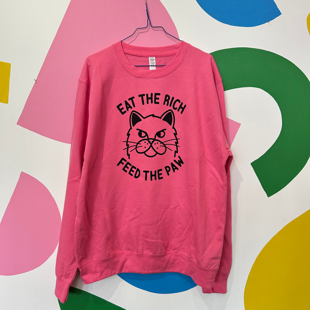 Size L - EAT THE RICH SWEATSHIRT