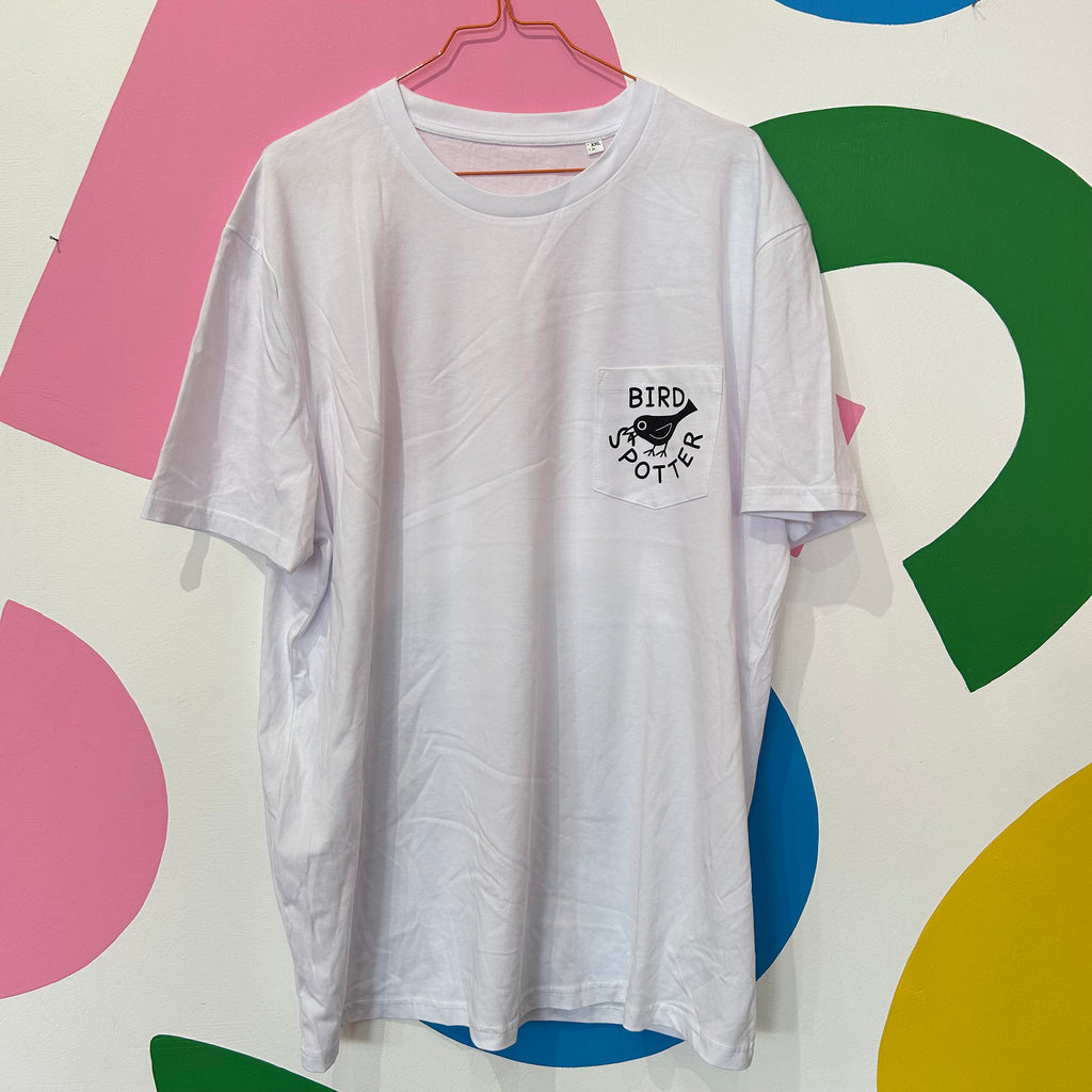 Size XXL - BIRD SPOTTER T-SHIRT WITH POCKET