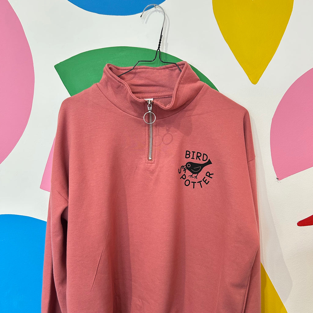 Size XL - BIRD SPOTTER ZIPPED SWEATSHIRT
