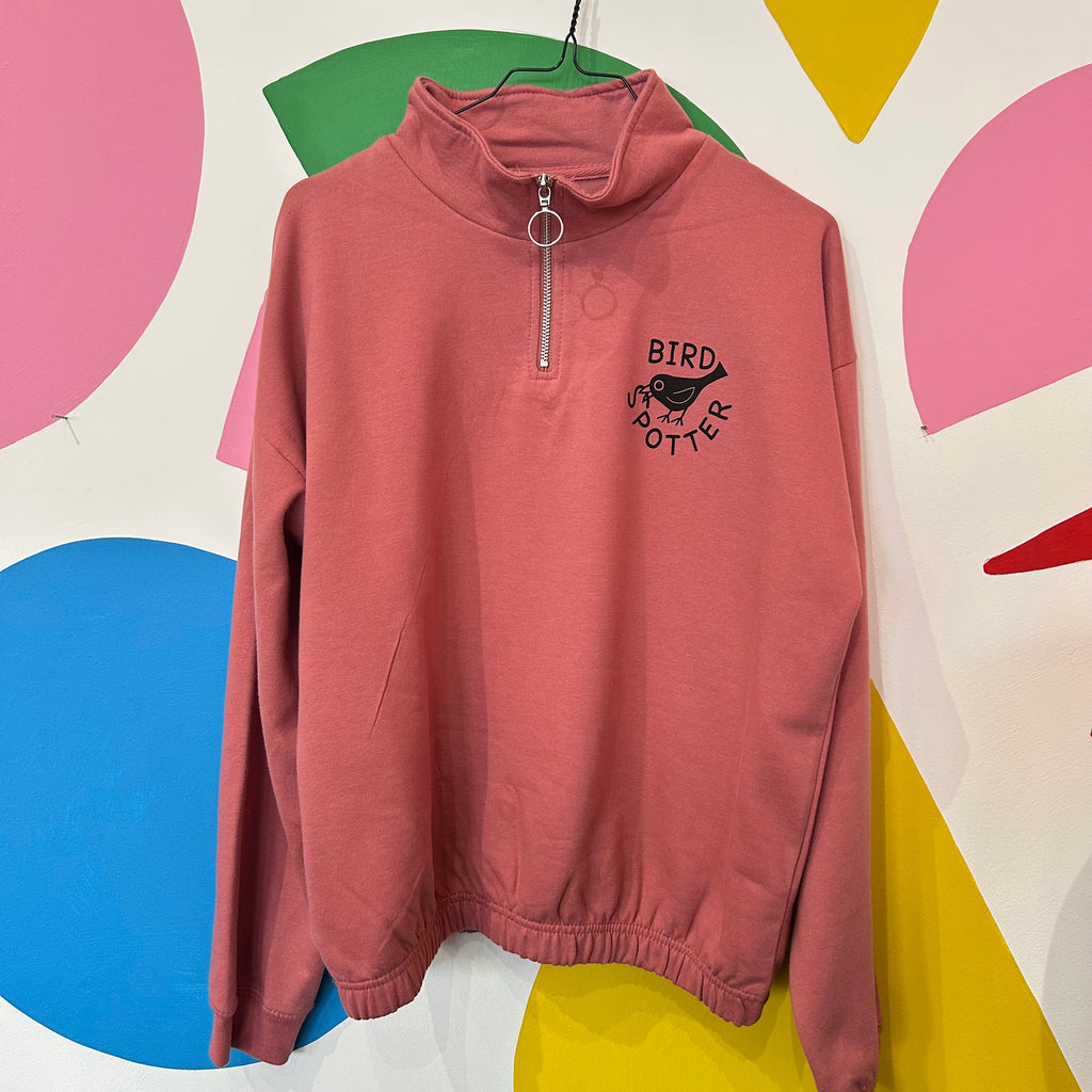 Size M - BIRD SPOTTER ZIPPED SWEATSHIRT