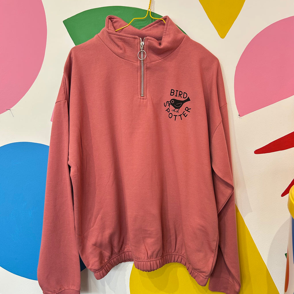 Size XL - BIRD SPOTTER ZIPPED SWEATSHIRT