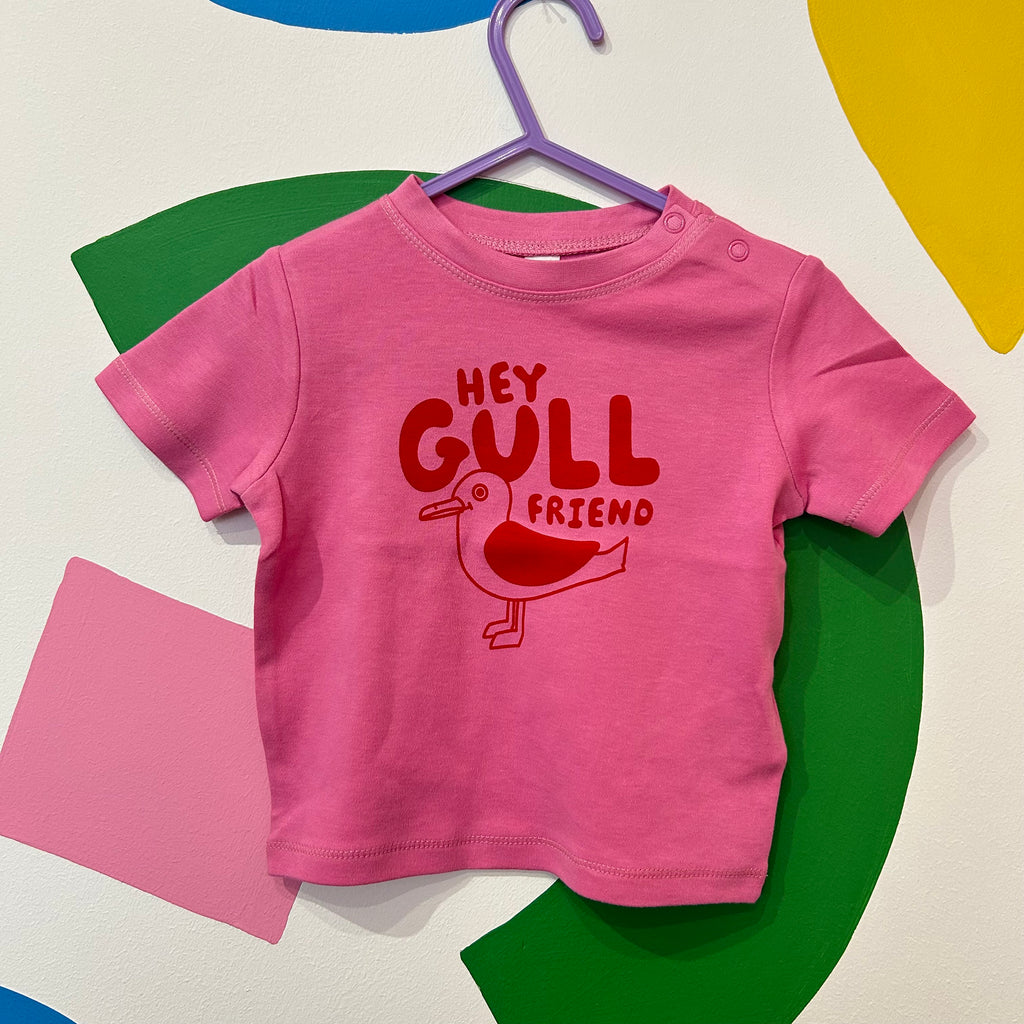 Size 6-12 Months - Hey GULL Friend Tee