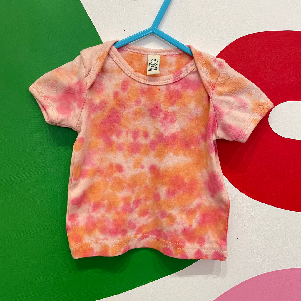 Size 0-3 Months - Tie-Die Baby T-shirt