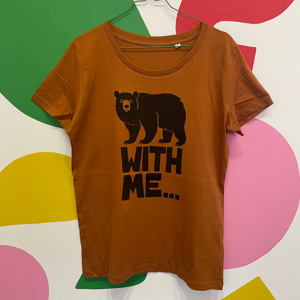 Size XL - BEAR WITH ME Fitted Style T-shirt