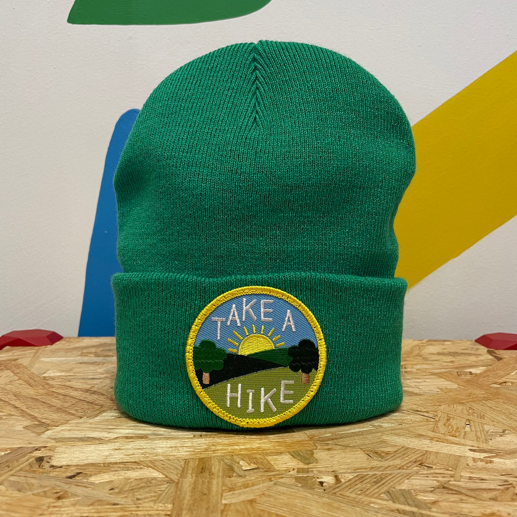 Beanie Hat SALE -  Take a Hike (GREEN)