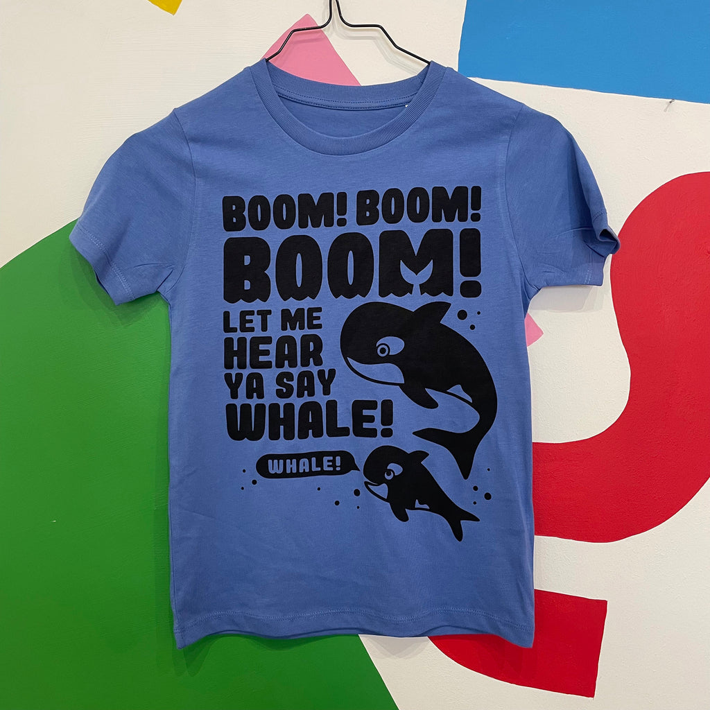 Size 7-8 Years - BOOM Whale Tee