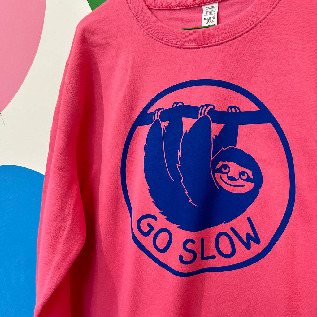 Size M - Sloth Go Slow Sweatshirt