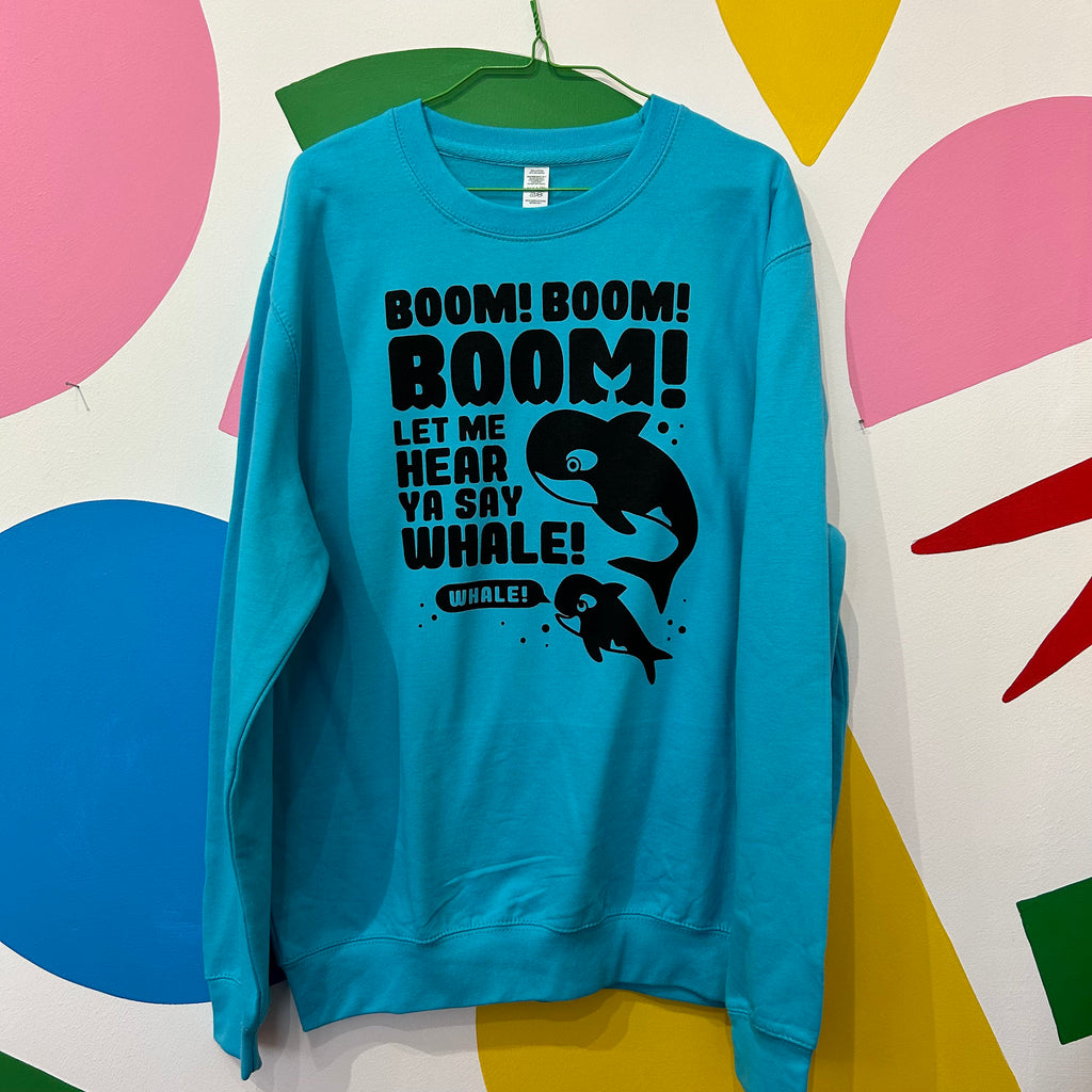 Size L - Whale Sweatshirt