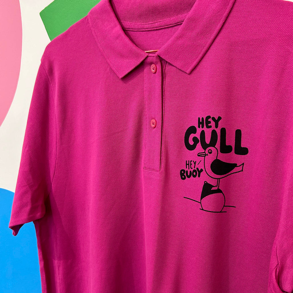 Size XL - Hey Gull Hey Buoy Polo Shirt Dress