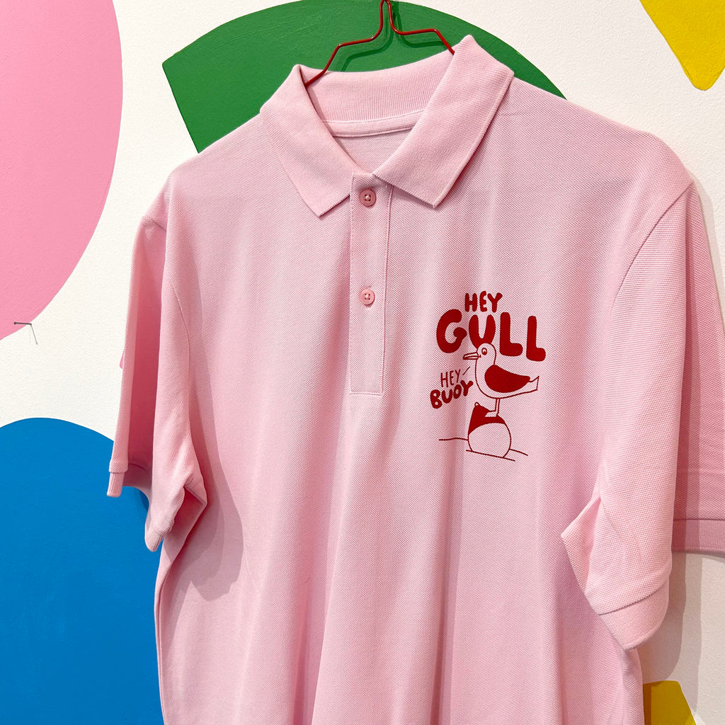 Size M - Hey Buoy Hey Gull Polo shirt