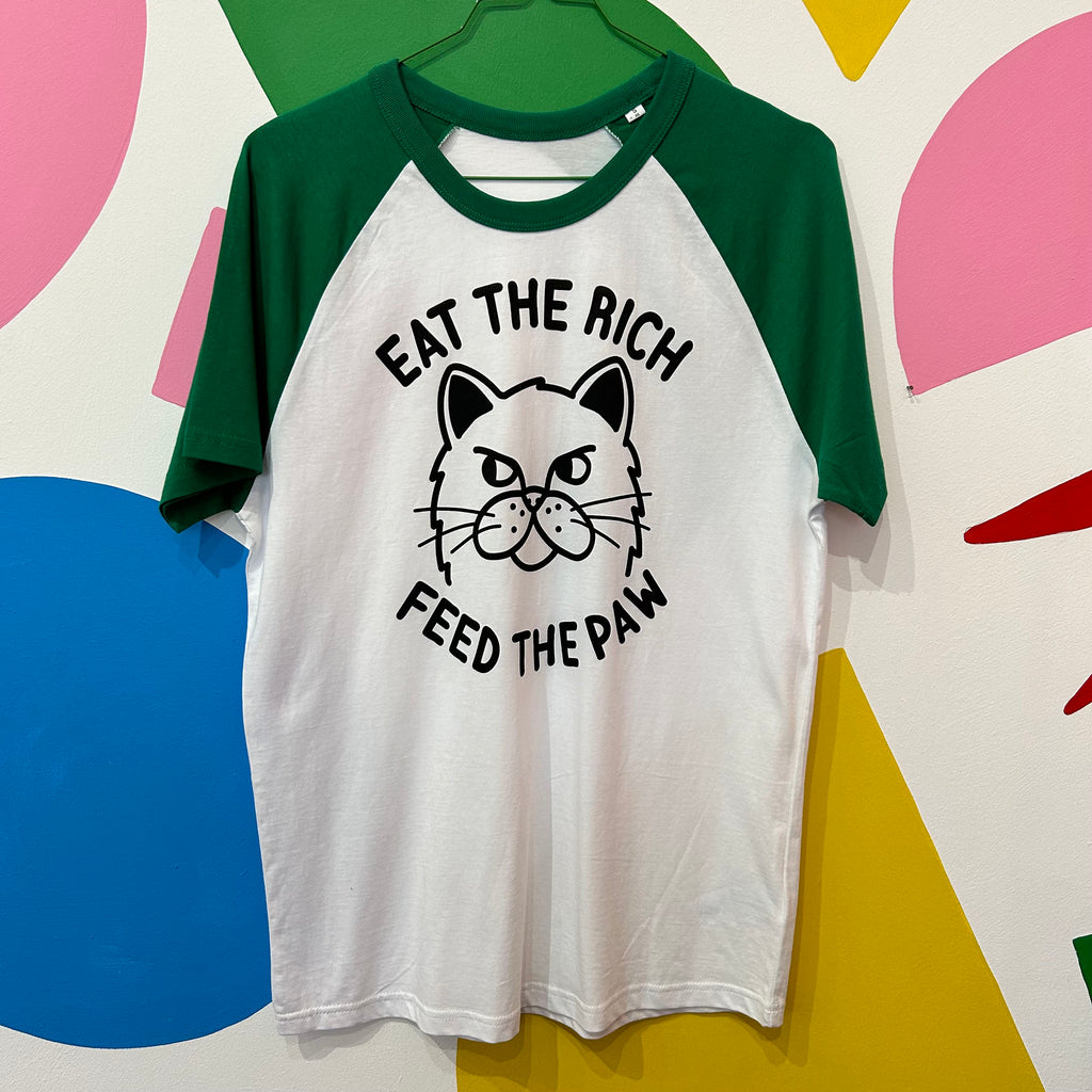 Size S - Eat The Rich Cat T-shirt