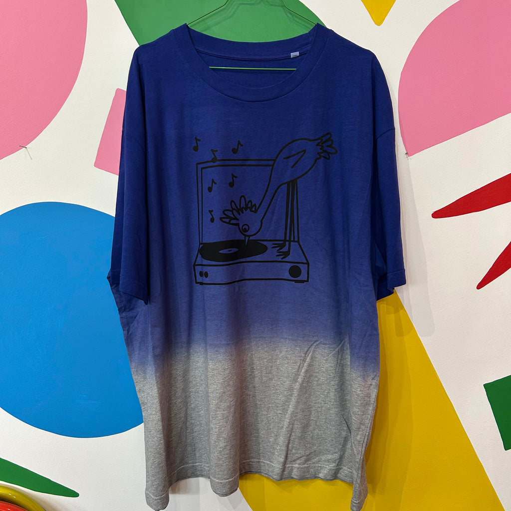 Size 3XL - RECORD PLAYER DIP DYE TEE