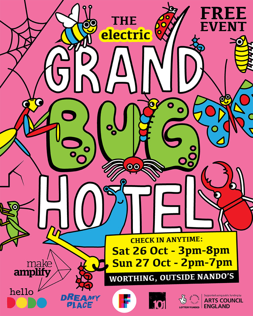 FREE Colouring Sheet - The Grand Bug Hotel Event