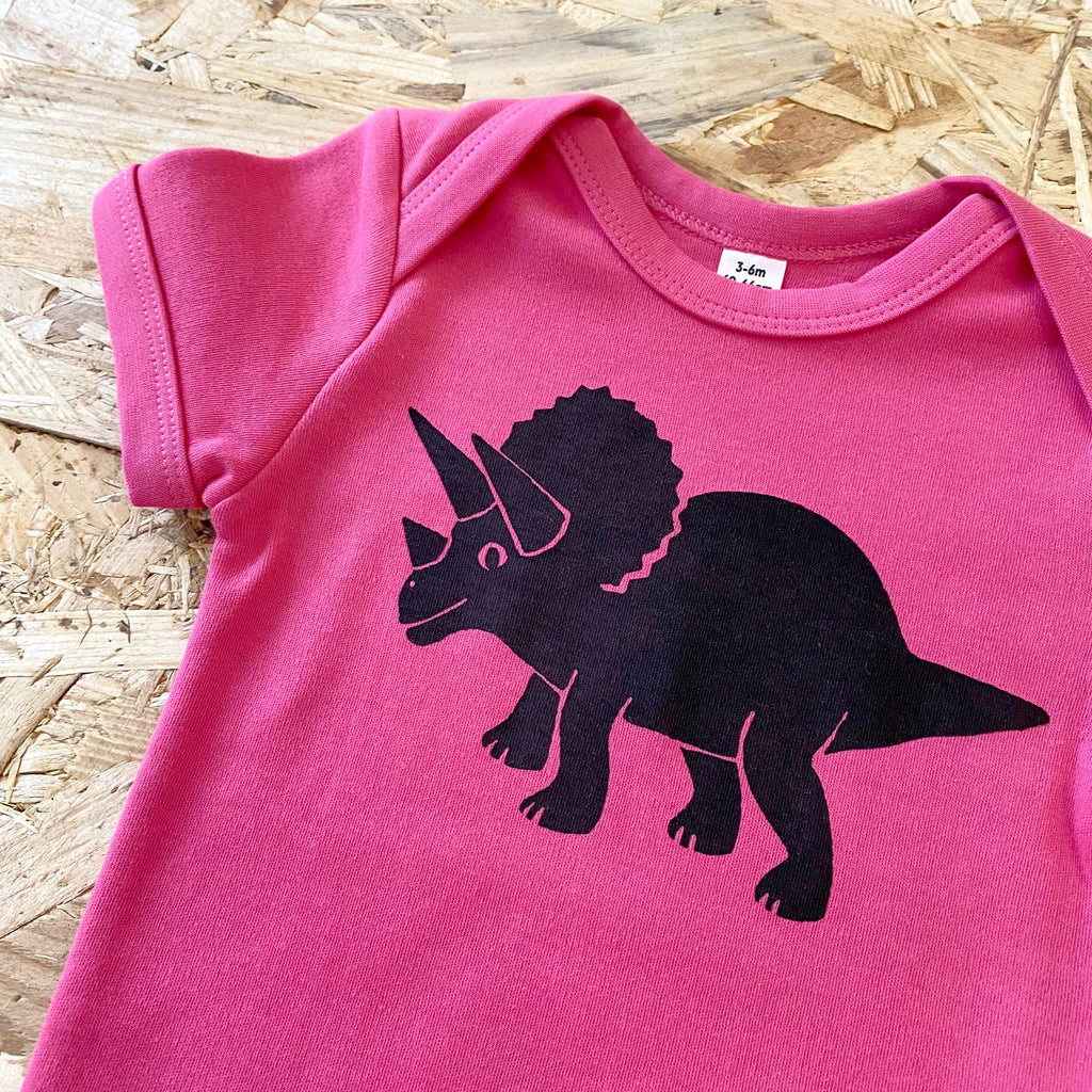 Dinosaur Baby Vest - Triceratops