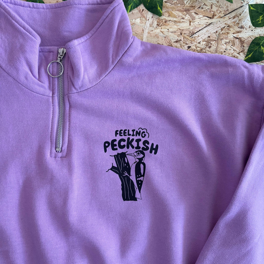 Feeling Peckish Zip Cropped Sweatshirt