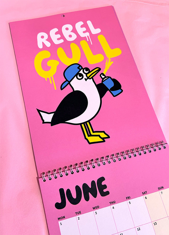 Calendar Gulls 2026 - 12 month calendar by hello DODO