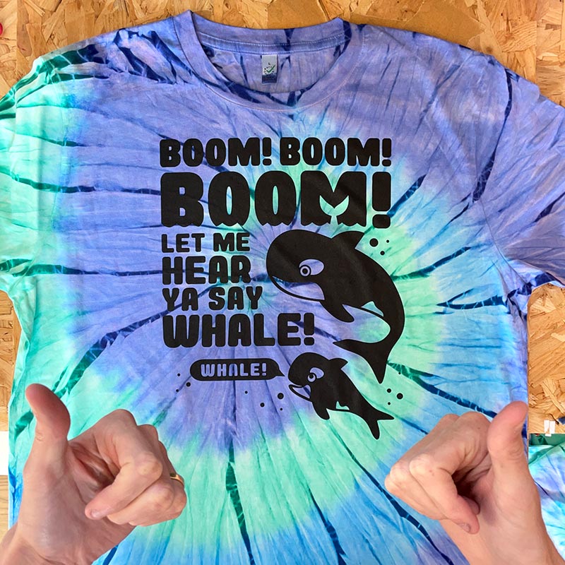 Boom Boom Boom blue Tie Dye Unisex T-shirt