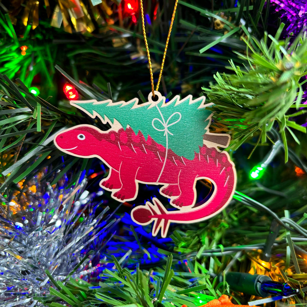 Dinosaur Christmas Decoration - Ankylosaurus