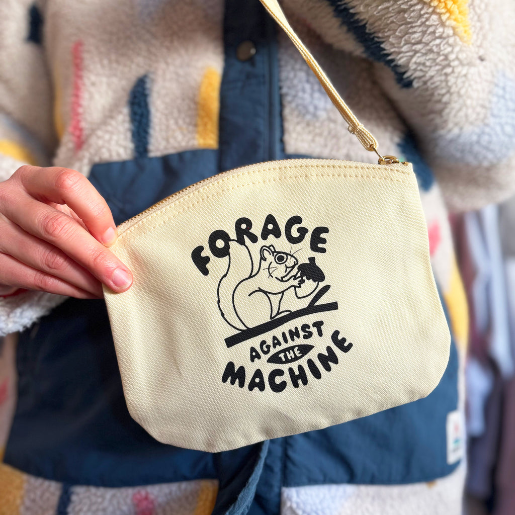 Forage Against The Machine Medium Zip Pouch
