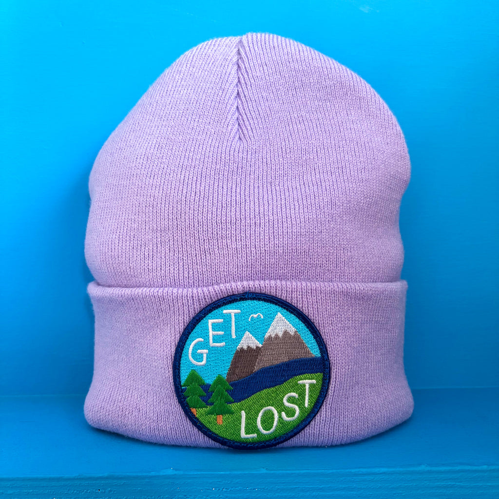 NEW - Get Lost Beanie Hat in Lavender