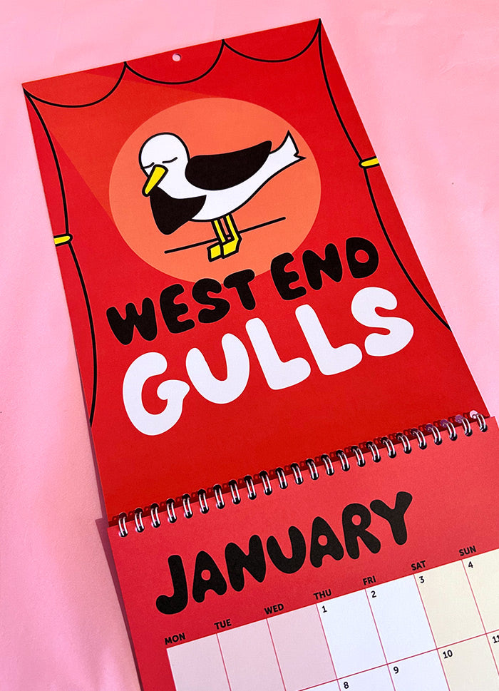 Calendar Gulls 2026 - 12 month calendar by hello DODO